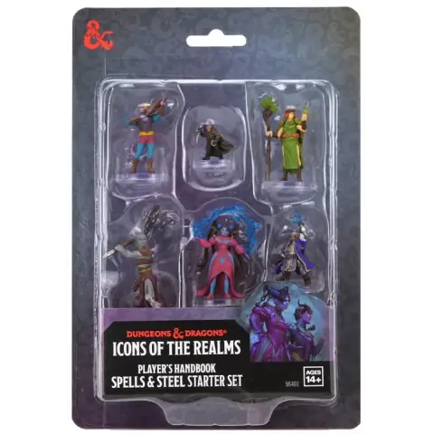 Dungeons & Dragons Icons of the Realms: Player's Handbook - Spells & Steel Starter Set, RPG (D&D и др.) / D&D минита и фигурки / Icons и оцветени